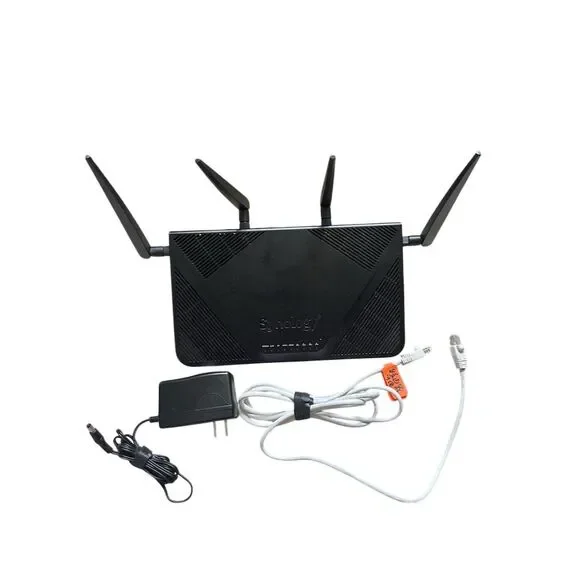 Synology Dual-Band Wireless Router 2600 Mbps 4 LAN Ports Black